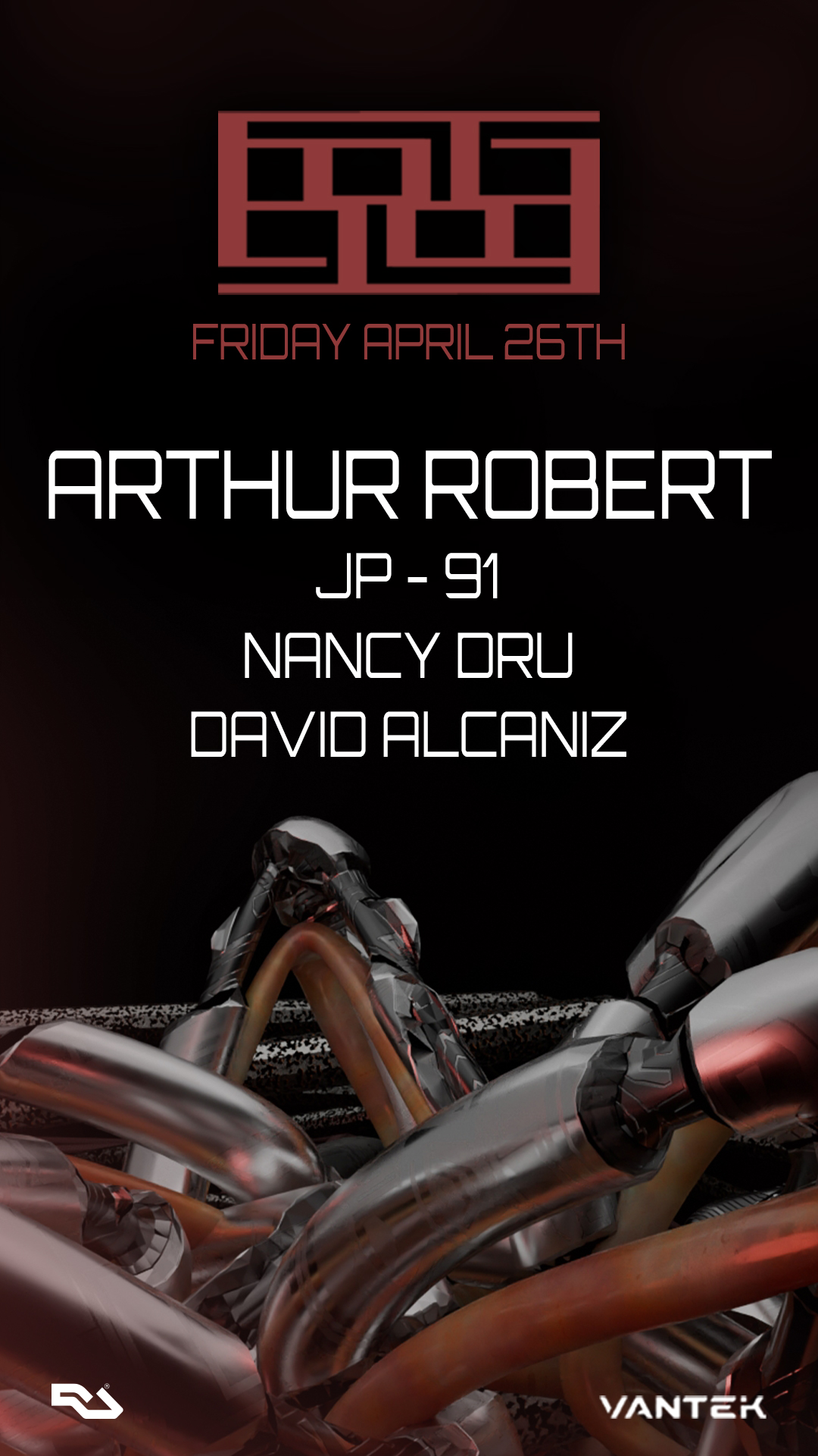 FOG flyer featuring Arthur Robert, Nancy Dru, JP-91 and David Alcaniz