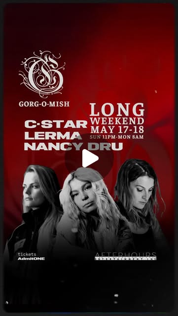 Gorg-O-Mish flyer featuring C-Star, Weeb, Lerma, May and Nancy Dru